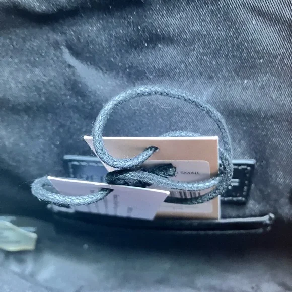 New NWT Rebecca Minkoff chevron quilted small Love crossbody black bag purse - Picture 12 of 16